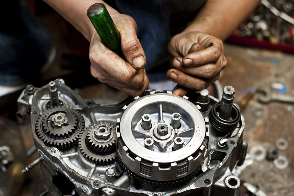 Mechanic Repairing Bike